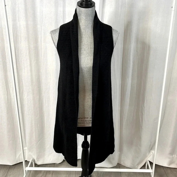 CHARTER CLUB NWOT 100% Cashmere Sleeveless Open Cardigan, Size XS - Picture 1 of 8